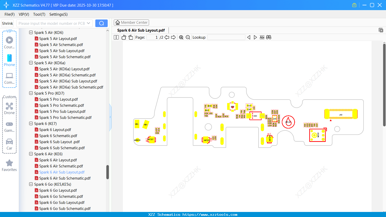 Tecno Spark 6 Air Sub Layout
